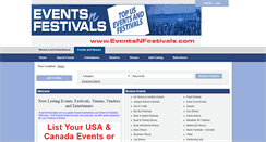 Desktop Screenshot of eventsnfestivals.com