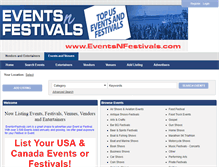 Tablet Screenshot of eventsnfestivals.com